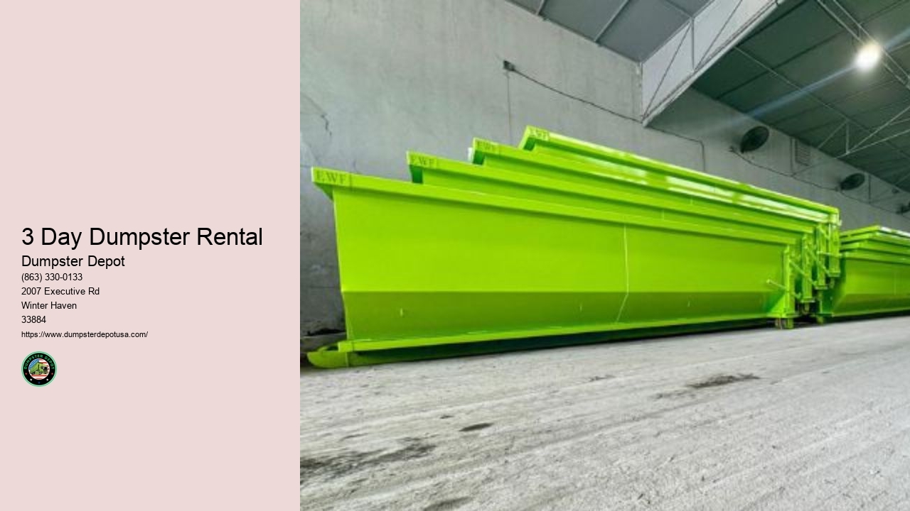 3 Day Dumpster Rental