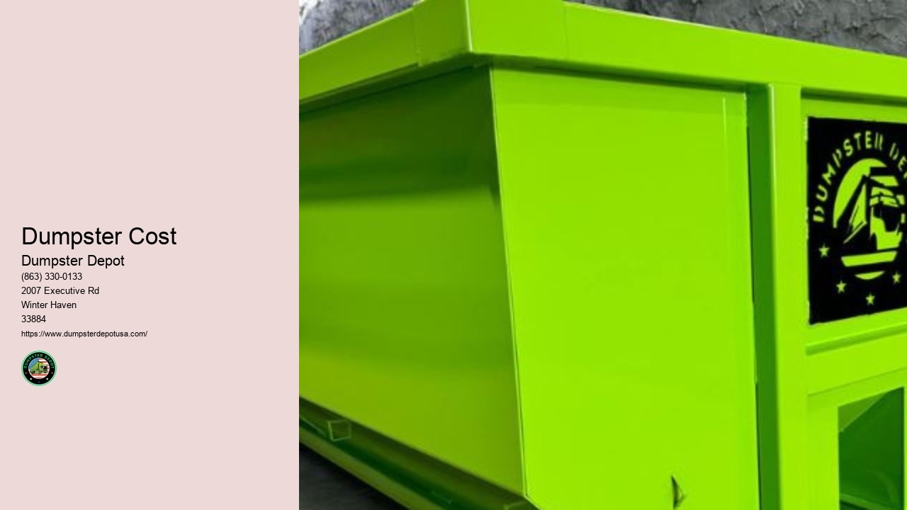 Yard Waste Disposal Dumpster